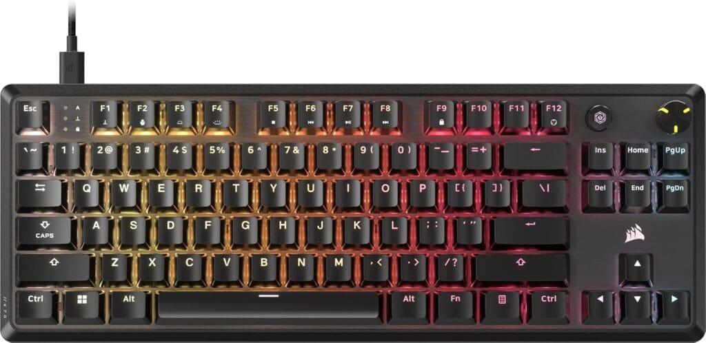 Corsair K70 CORE TKL RGB Tenkeyless Mechanical Wired Gaming Keyboard