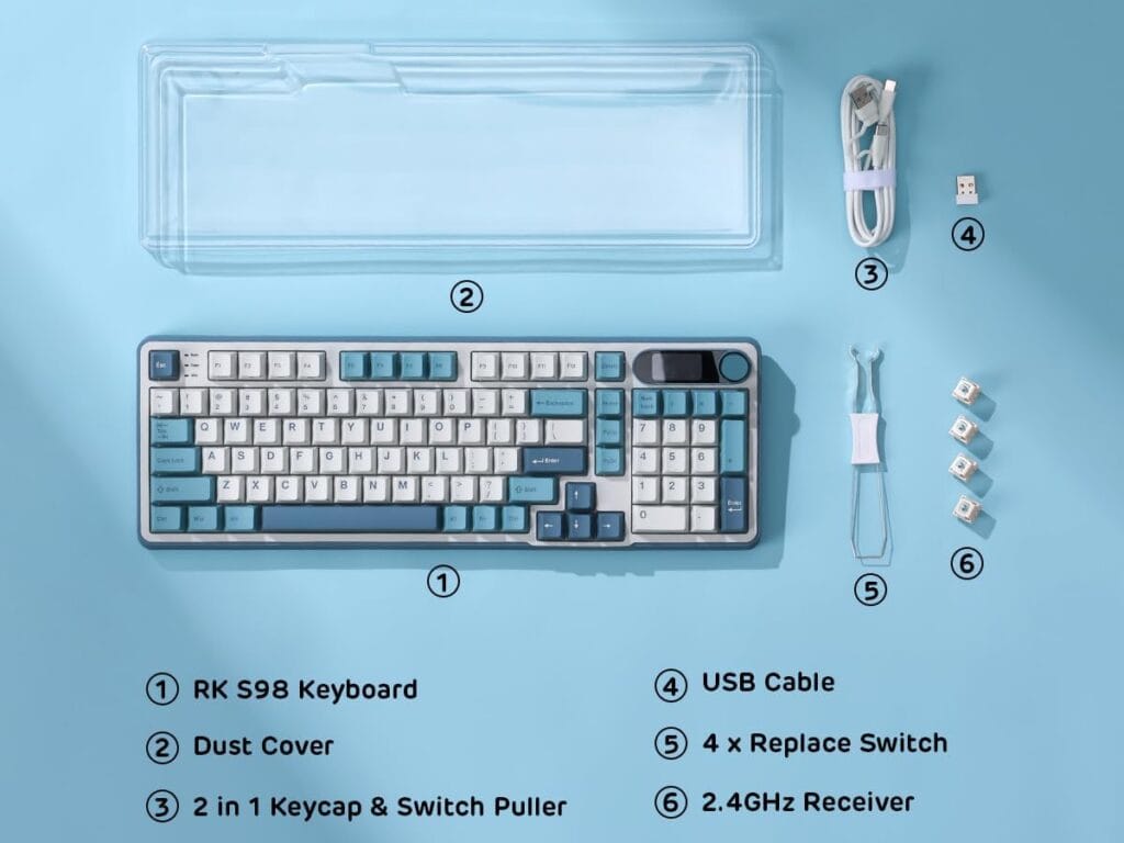 RK ROYAL KLUDGE S98 Mechanical Keyboard Kit