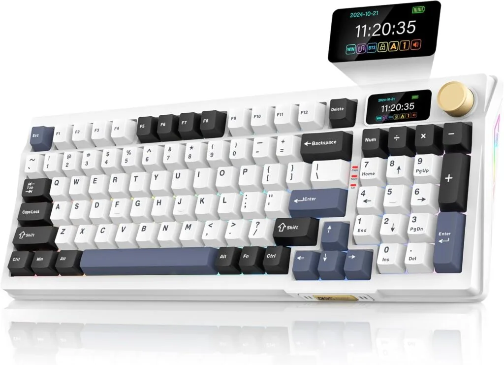 RedThunder K95 Wireless Mechanical KeyboardTFT Screen Knob - Get Smart Home Office RedThunder K95 Wireless Mechanical KeyboardTFT Screen Knob