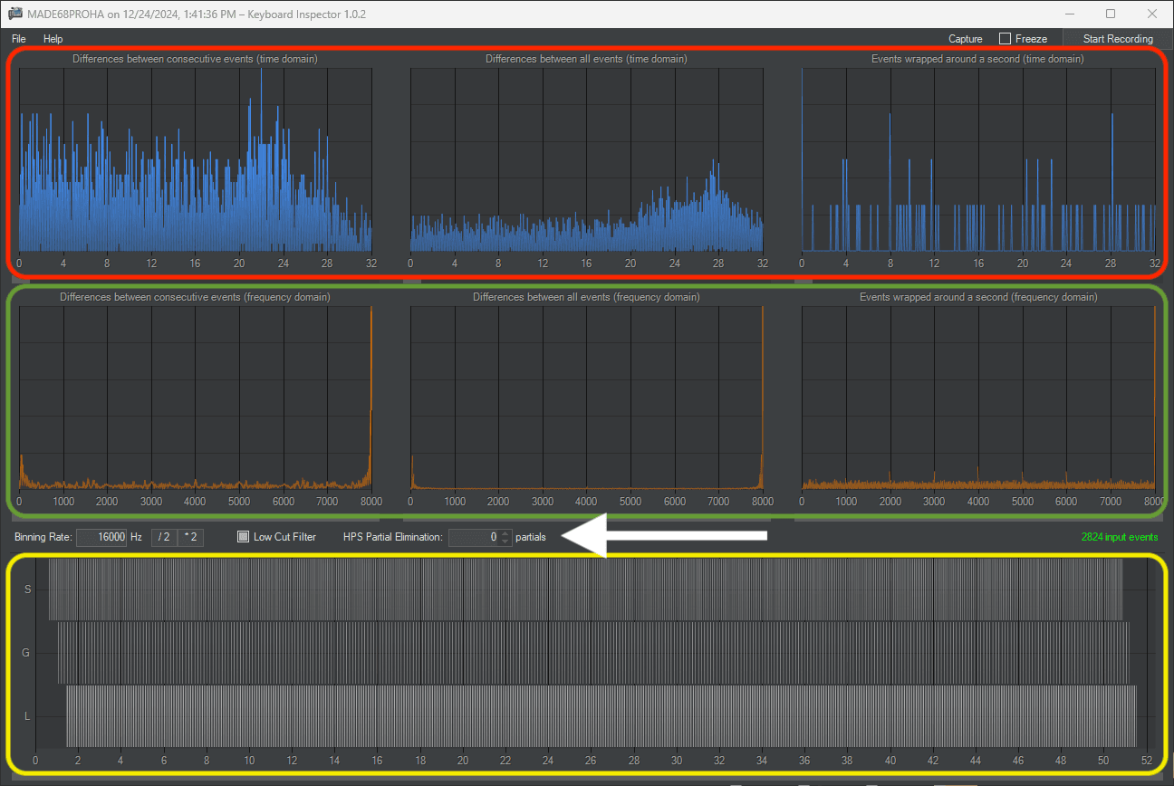 Keyboard Inspector Interface